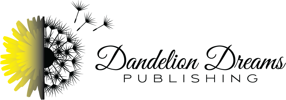 Dandelion Dreams Publishing logo with dandelion graphic