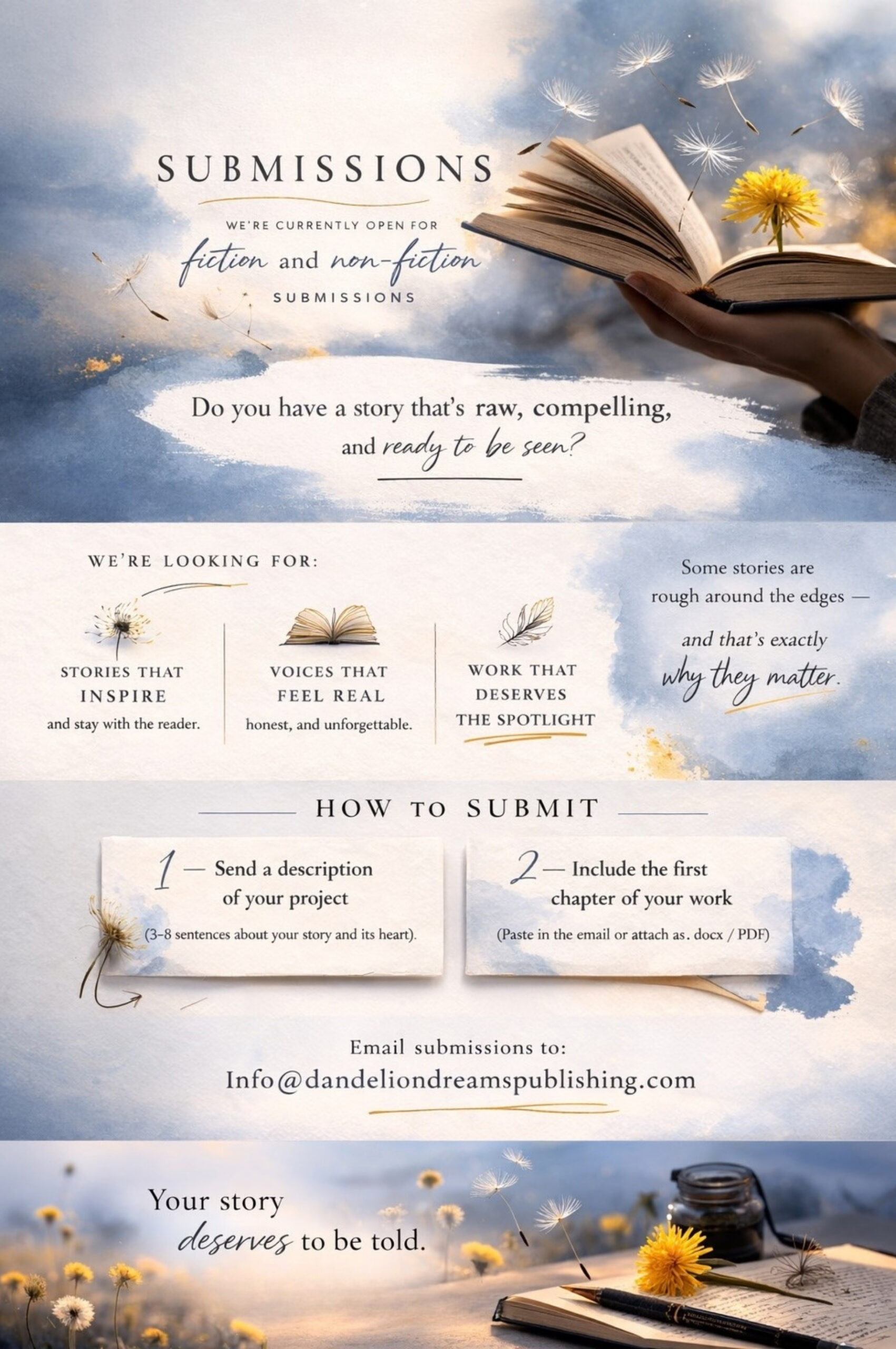 dandelion dreams submissions information
